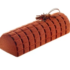 Moule Silicone*SILIKOMART Kit Moule à Bûche et Tapis Décor Tablette de Chocolat Professional