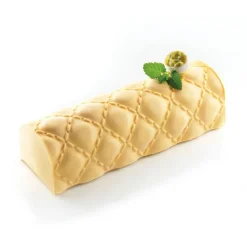 Moule Silicone*SILIKOMART Kit Moule à Bûche et Tapis Décor Matelassé Professional