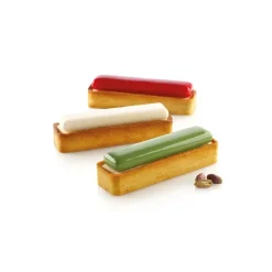 Moule Silicone|Moules À Gâteaux*SILIKOMART Kit Moule Silicone 6 Tartelettes Rectangle 120mm Professional