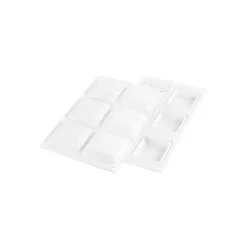 Moule Silicone|Moules À Gâteaux*SILIKOMART Kit Moule Silicone 6 Tartelettes Carrées 80mm Professional