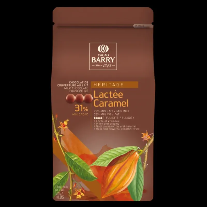 Chocolat De Couverture*BARRY Lactée Caramel, Pistoles Chocolat Couverture 31,1 % 1 kg