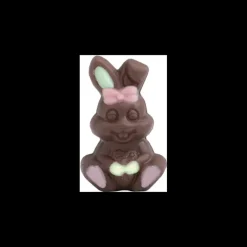Confiserie*ABTEY Lapin Décoré Chocolat Lait et Blanc 10g x45