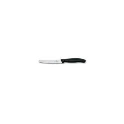 Couverts*VICTORINOX Lot 2 Couteaux à Tomate 11 cm Noir Swiss Classic