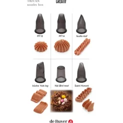 Douilles Pâtisserie*DE BUYER Lot 6 Douilles Tritan Décoration