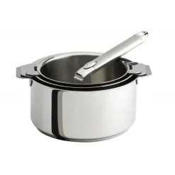 Batterie De Cuisine|Casseroles*CRISTEL Lot de 3 Casseroles inox Mutine Amovible avec Poignée Zenith
