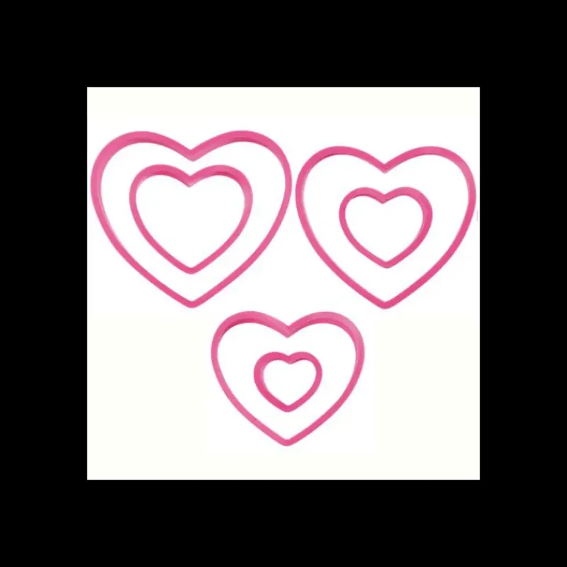 Emporte Pièce - Découpoir Pâtisserie*WILTON Lot de 6 Emporte-Pièces Cœur