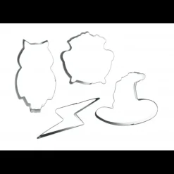 Emporte Pièce - Découpoir Pâtisserie*SCRAPCOOKING Lot de 4 Emporte-pièces Inox Sorcier