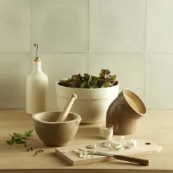 Moulin*EMILE HENRY Main à sel en Céramique Farine Ø 10cm