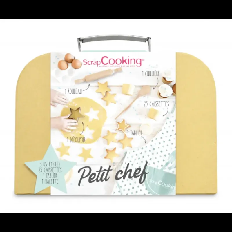 Tablier De Cuisine|Emporte Pièce - Découpoir Pâtisserie*SCRAPCOOKING Mallette Kit Pâtisserie Enfant