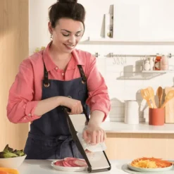 Mandoline De Cuisine*BRON-COUCKE Mandoline Inox Compact-PRO Basalte 2 peignes Effileurs Bron Coucke