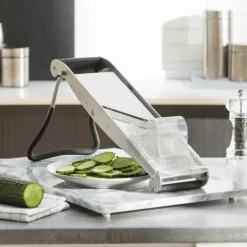 Mandoline De Cuisine*BRON-COUCKE Mandoline Professionnelle Compact-PRO Inox 2 Peignes Effileurs Bron Coucke