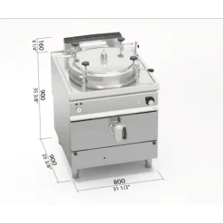 Chaud*BERTOS Marmite à Gaz 100L Autoclave Berto's