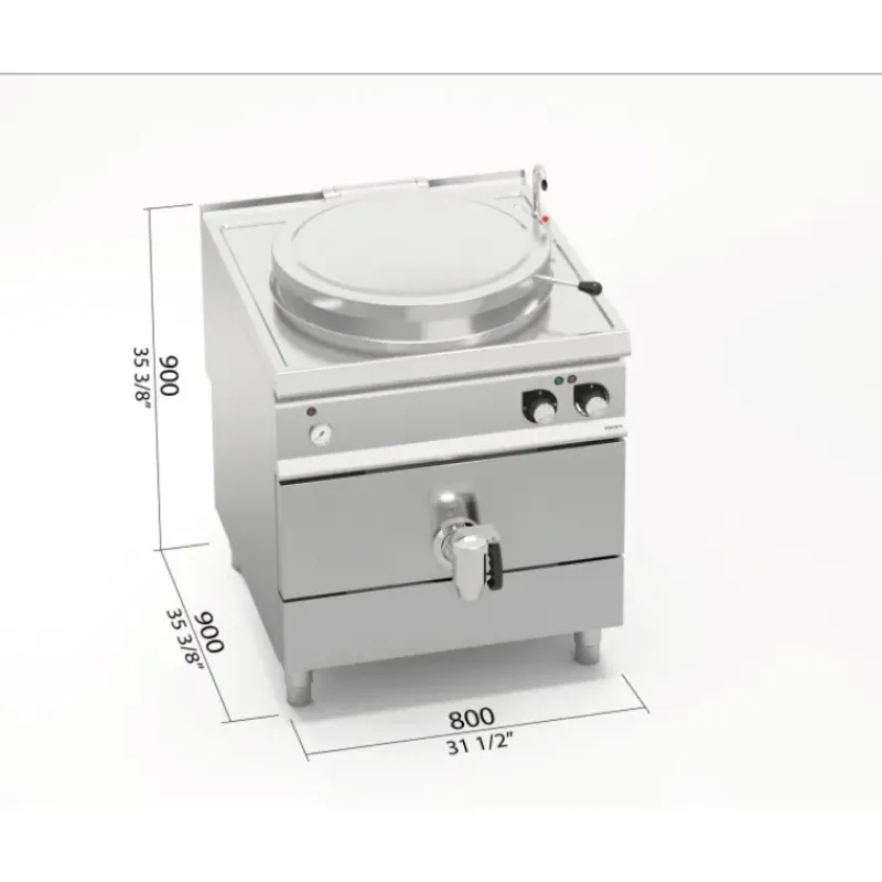 Chaud*BERTOS Marmite Electrique 150L Indirecte Berto's