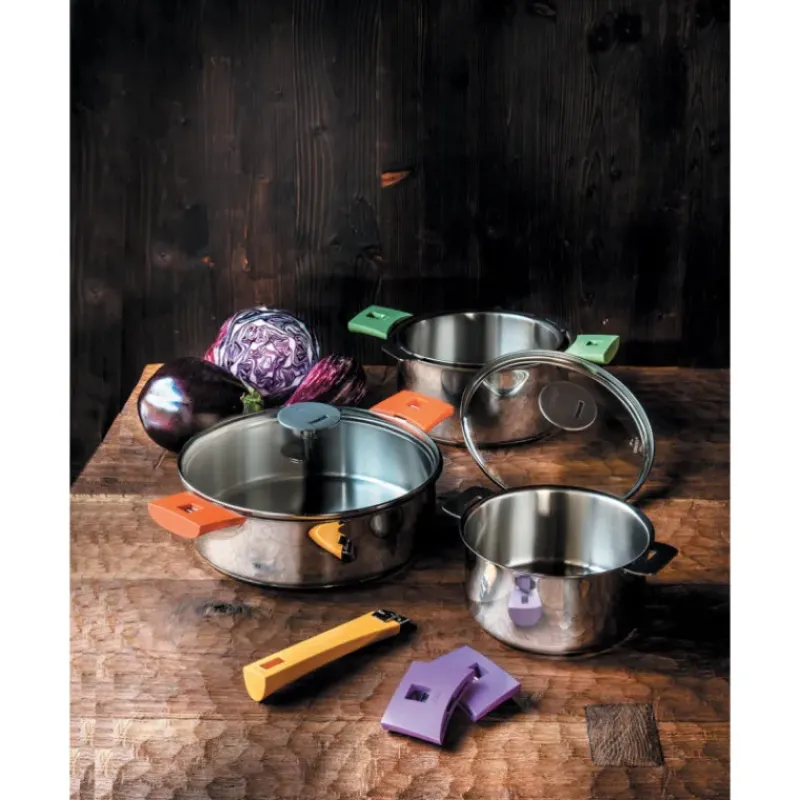 Marmites*CRISTEL Marmite Mutine Ø 24 cm Manche Amovible Inox