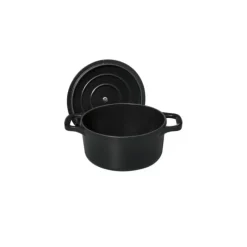 Cocotte En Fonte*CHASSEUR Mini Cocotte en Fonte Ronde 14 cm Noir Mat