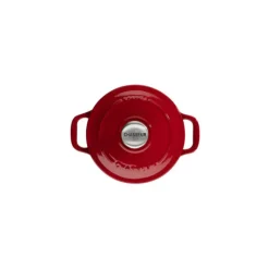 Cocotte En Fonte*CHASSEUR Mini Cocotte en Fonte Ronde 10 cm Rouge
