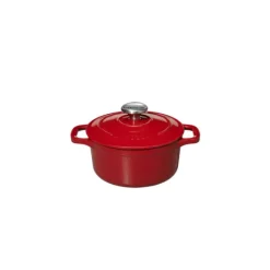 Cocotte En Fonte*CHASSEUR Mini Cocotte en Fonte Ronde 10 cm Rouge