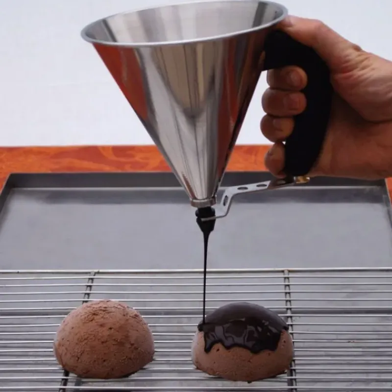 Entonnoir À Piston*DE BUYER Mini Entonnoir à Piston Inox Fushia KWIK