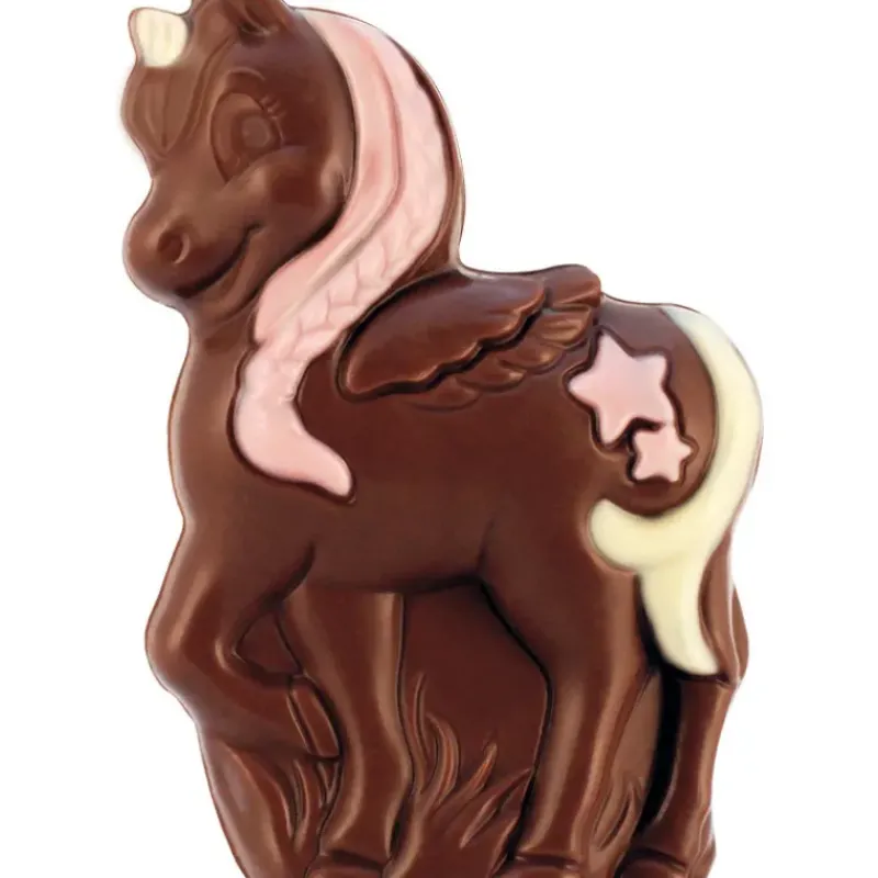 Confiserie*ABTEY Mini Licornes Décorées Chocolat Lait et Blanc 17g x30