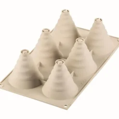 Moule Silicone|Moules À Gâteaux*SILIKOMART 3D DESIGN Mini Moule Silicone 6 Cônes Soffice Incanto