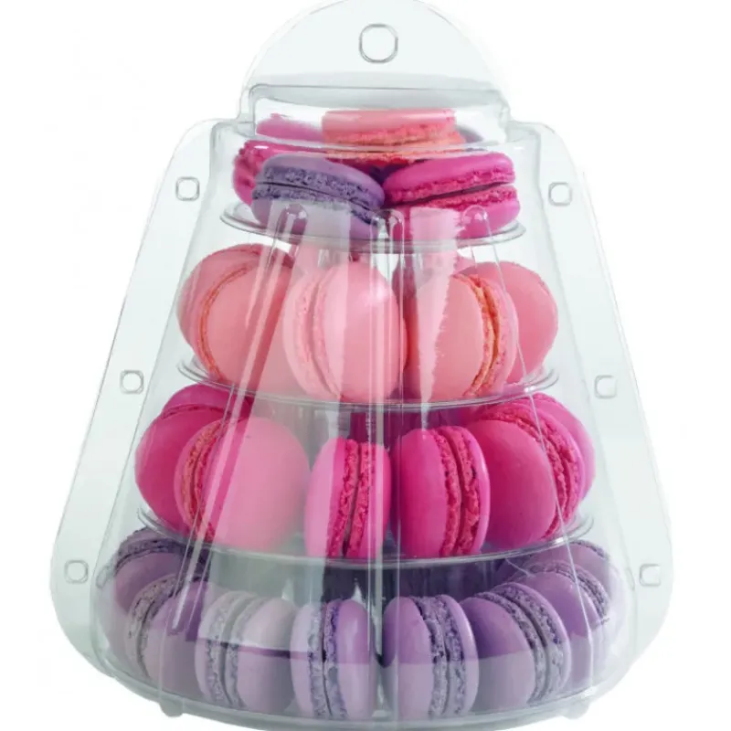 Présentoirs Pour Gâteaux*MALLARD FERRIERE Mini Pyramide à Macarons 4 plateaux