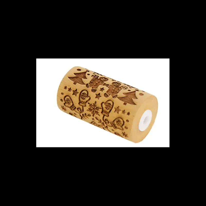 Ustensiles Pâtisserie*SCRAPCOOKING Mini Rouleau à Pâtisserie Empreinte Pain d'Epices 7 cm