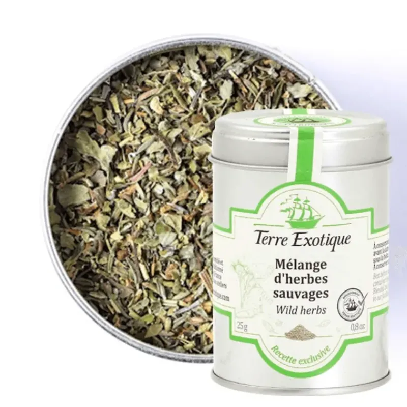 Herbes Aromatiques|Marinade, Mélange Epices*TERRE EXOTIQUE Mélange d'Herbes Sauvages 25 g