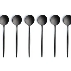 Couverts*COMAS Ménagère 24 pièces Mart Vintage Noir 18% 2,5 mm