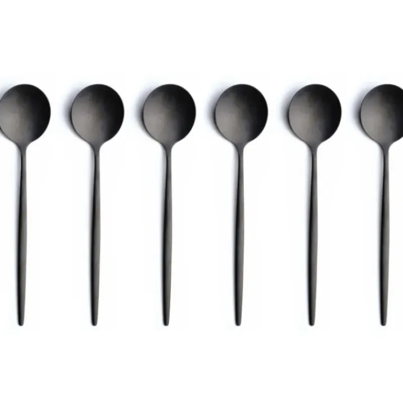 Couverts*COMAS Ménagère 24 pièces Mart Vintage Noir 18% 2,5 mm