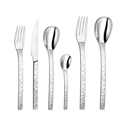 Couverts*COUZON Ménagère 50 pièces Pix'elle 3D