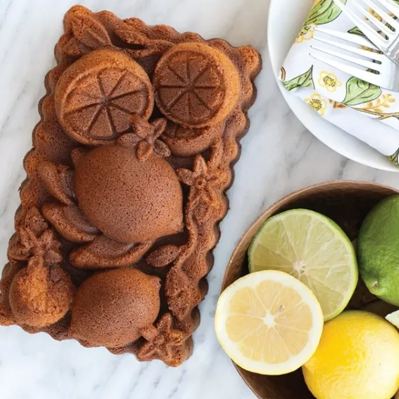 Moule Anti-adhésif|Moules À Gâteaux*NORDIC WARE Moule à Cake Citron Toffee