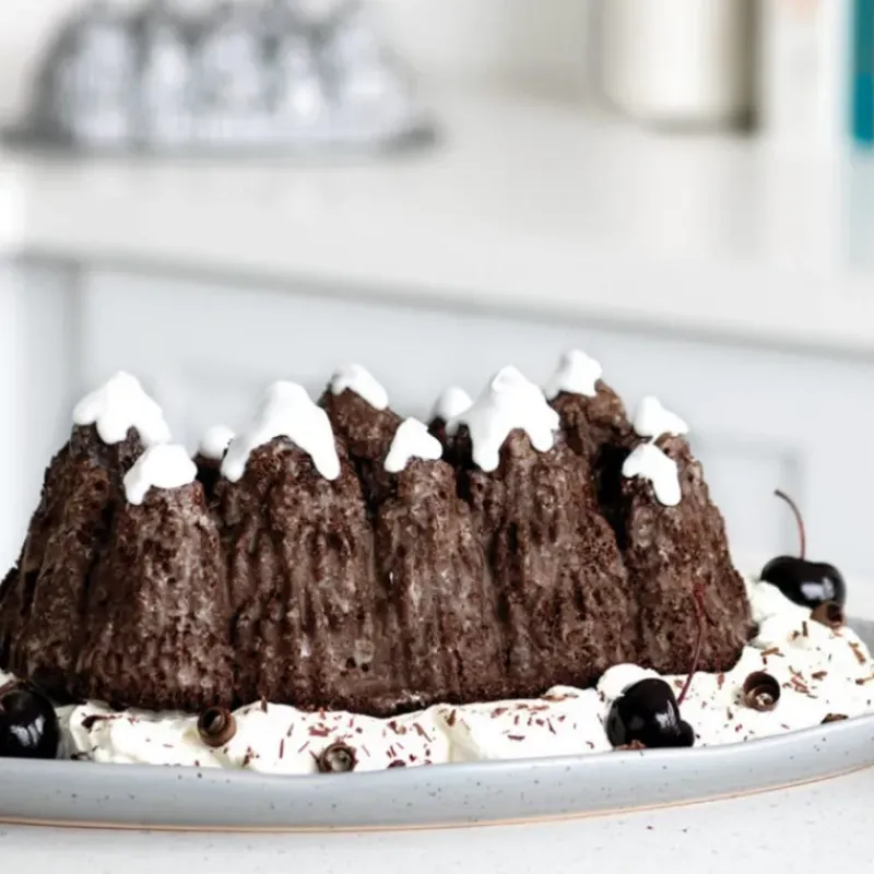 Moule Anti-adhésif|Moules À Gâteaux*NORDIC WARE Moule à Cake Forêt de Sapins Silver