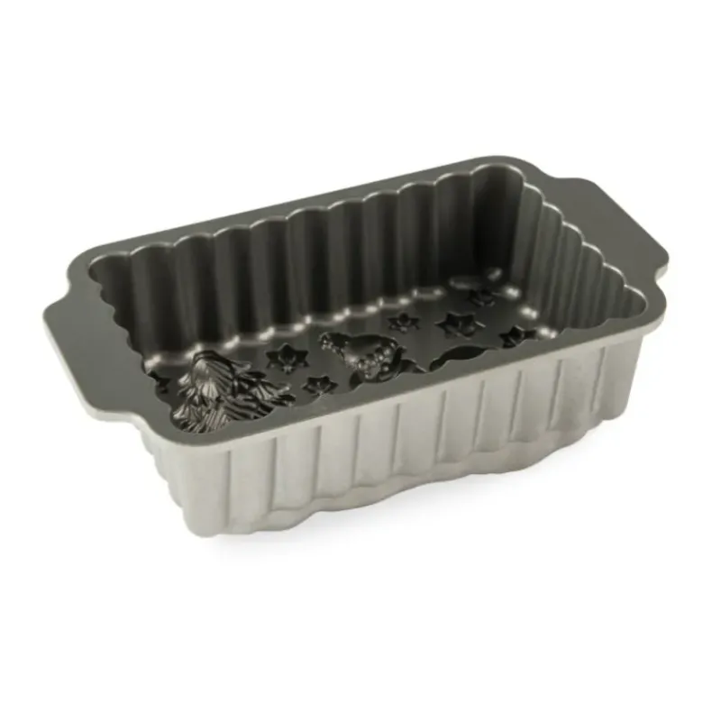 Moule Anti-adhésif|Moules À Gâteaux*NORDIC WARE Moule à Cake Paysage de Noël Silver