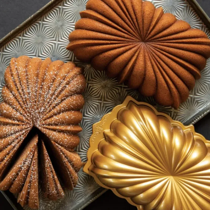 Moules À Gâteaux|Moule Anti-adhésif*NORDIC WARE Moule à Cake Plissé Gold