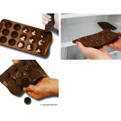 Moules À Chocolat|Moule Silicone*SILIKOMART Moule à Chocolat 15 Sujets Noël Easy Choc - Silicone Spécial Chocolat