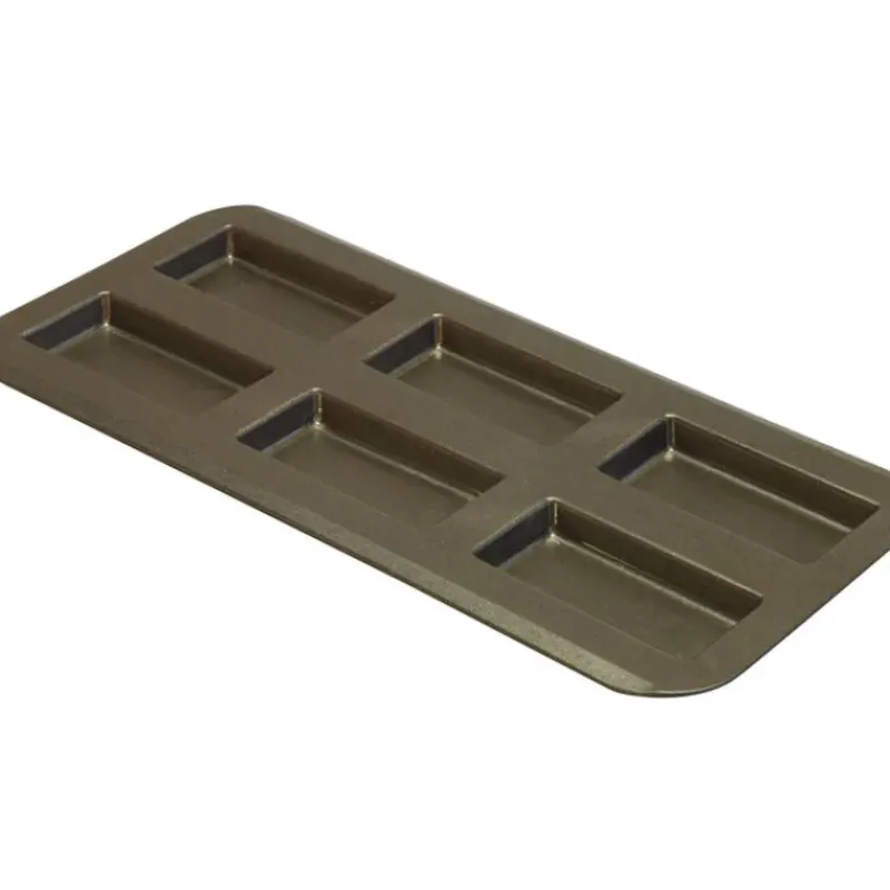 Moule Anti-adhésif|Moules À Gâteaux*GOBEL Moule à Financier 6 empreintes 9,8 x 4,8 cm Anti-adhérent