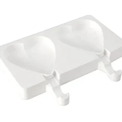 Moule Silicone*SILIKOMART Moule à Glace Silicone 2 Mini Coeur avec bâtonnets