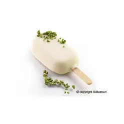 Moule Silicone*SILIKOMART Moule à Glace Silicone 16 Mini Esquimaux avec bâtonnets