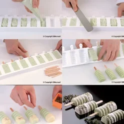 Moule Silicone*SILIKOMART Moule à glace silicone 8 mini Tango avec bâtonnets