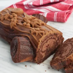 Moule Anti-adhésif|Moules À Gâteaux*NORDIC WARE Moule à Gâteau Bûche de Noël Silver