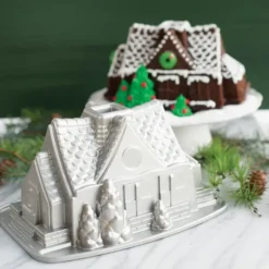 Moule Anti-adhésif|Moules À Gâteaux*NORDIC WARE Moule à Gâteau Bundt Maison Silver