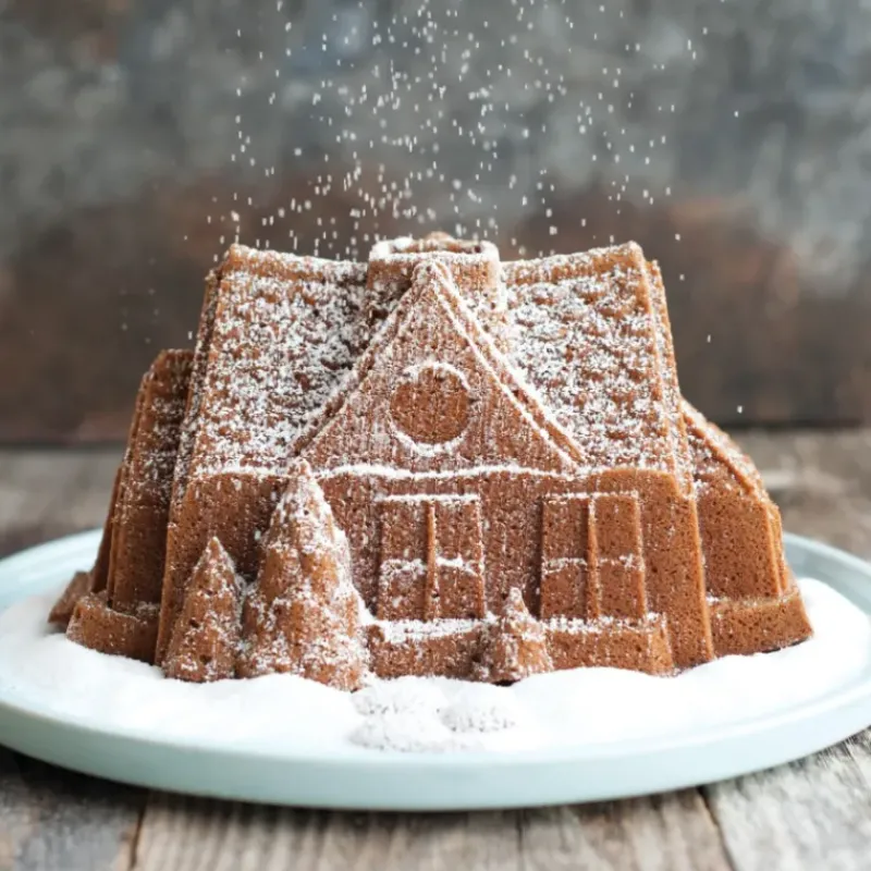 Moule Anti-adhésif|Moules À Gâteaux*NORDIC WARE Moule à Gâteau Bundt Maison Silver