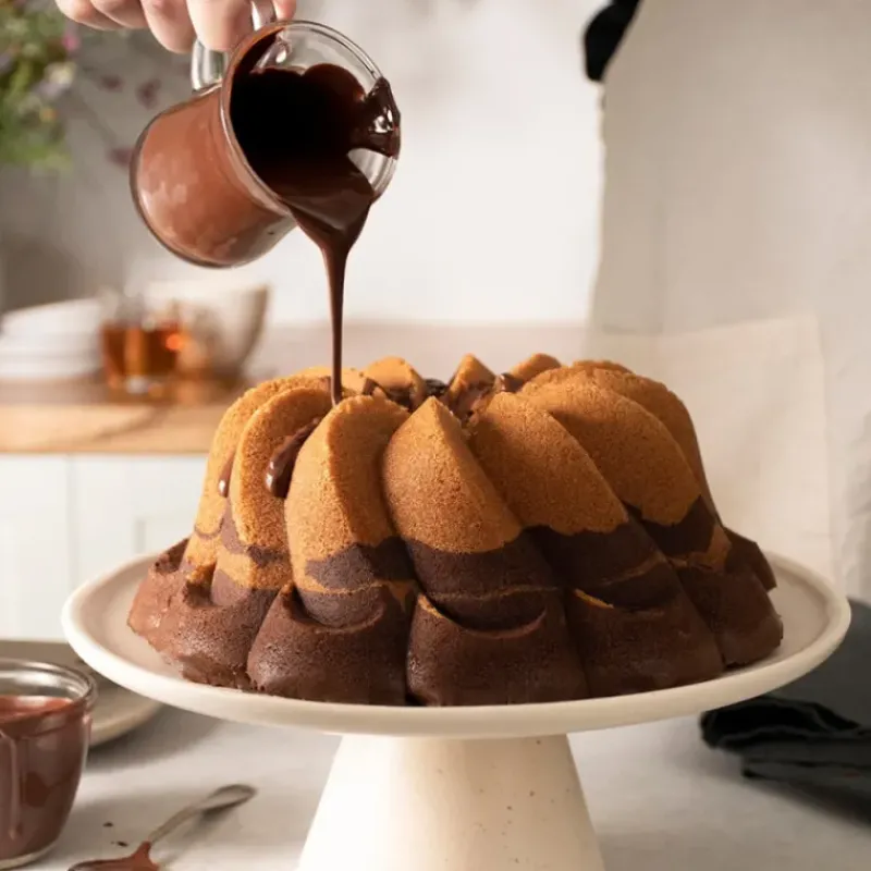 Moule Anti-adhésif|Moules À Gâteaux*NORDIC WARE Moule à Gâteau Bundt Pirouette Gold