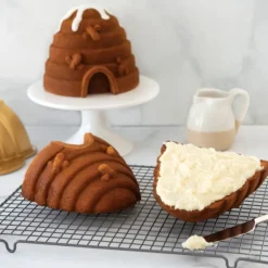 Moule Anti-adhésif|Moules À Gâteaux*NORDIC WARE Moule à Gâteau 3D Ruche Toffee