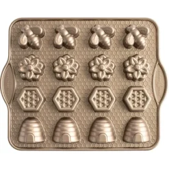 Moules À Gâteaux|Moule Anti-adhésif*NORDIC WARE Moule à Gâteaux Monde des Abeilles (x16) Toffee