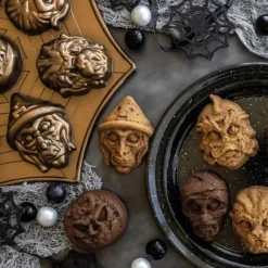 Moule Anti-adhésif|Moules À Gâteaux*NORDIC WARE Moule à Gâteaux Monstres (x8) Bronze