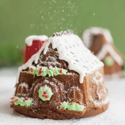 Moule Anti-adhésif|Moules À Gâteaux*NORDIC WARE Moule à Gâteaux Petites Maisons (x2) Silver