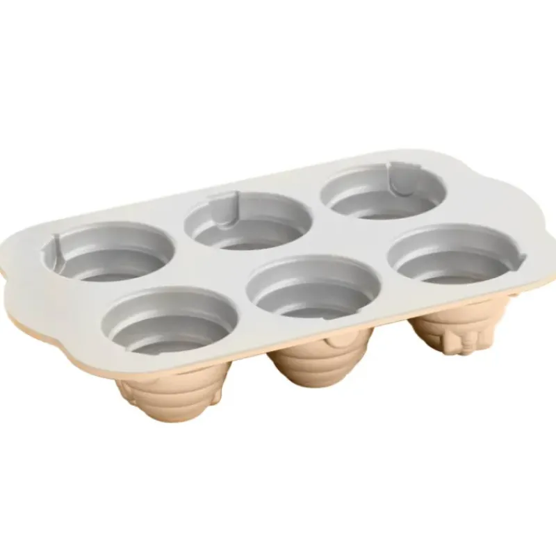 Moule Anti-adhésif|Moules À Gâteaux*NORDIC WARE Moule à Gâteaux Ruches (x6) Toffee