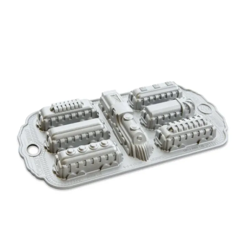 Moules À Gâteaux|Moule Anti-adhésif*NORDIC WARE Moule à Gâteaux Train Nordic Express (x7) Silver