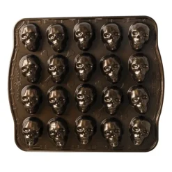 Moule Anti-adhésif|Moules À Gâteaux*NORDIC WARE Moule à Gâteaux Têtes de Mort (x20) Bronze